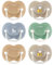 Tommee Tippee Anytime Dummies, 18-36 Months, 6 Pack Dummies. Symmetrical Design, BPA Free, Reusable steriliser pod