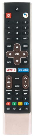 539C-267706-W050 VINABTY Sostituire VOICE Remote Control Fit per METZ RMG2A Android TV S9A62A 43DQ3652A 49DQ3652A 50DG2A52B 55DG2A52B, 55DS9A62A 55DQ3652A 58DG2A52B 65DQ3652A S9A/DQ36