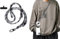 Pangogogo Stylisches Handykette Universal - Verstellbare Handy Schnur aus Verdicktem Polyester - Phone Lanyard mit Nylonclip(black-grey)