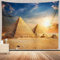 CHENGOR Ägyptische Pyramide Tapisserie Ägyptische Reise Wüste Antike Wandbehang Tapisserie für Wohnzimmer Schlafzimmer Männerhöhle Hintergrund 203,2 x 152,4 cm