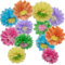 YBwanli papierblumen，gartenparty deko ， sommer deko，pompons deko papierblumen bunt seidenpapier，hawaii party deko，karneval fasching deko,bunt babyparty deko,Wo Eleganz auf Farbe trifft
