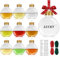 Agoer Weihnachtskugeln zum Befüllen 100ML, 10er Durchsichtige Christbaumkugel Personalisiert Weihnachtskugeln Selbst Gestalten, DIY Basteln Weihnachtsbaumschmuck mit Aufklebern und Farbband