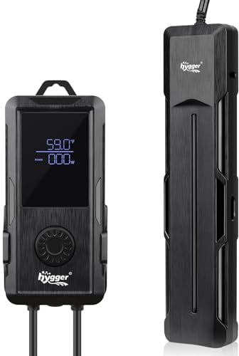 hygger Chauffage Aquarium Thermoplongeur Chauffe Eau,800W Submersible Chauffage pour Aquarium Température Réglable avec Contrôleur d'affichage Numérique LED