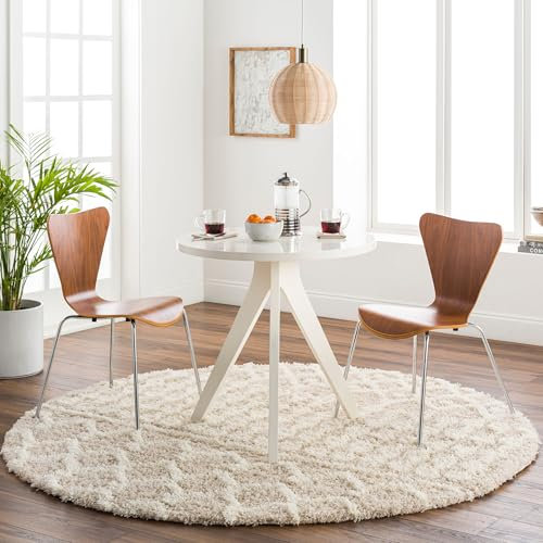 Livabliss Dubai Shaggy Berber - Flauschiger groß für Wohnzimmer, Esszimmer, Schlafzimmer, Langflor Hochflor e flauschig - 160cm, Wohnzimmer in Creme, Hellbeige