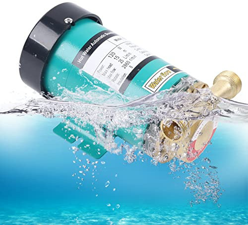 Automatic Hot Water Booster Pump Household Pressure Shower Home Cast Iron Booster Hot Water Pressure Pump Kits for Boost Pressure circulate hot Water Increase Oxygen for Pond Fish Tank 120W 25L/min
