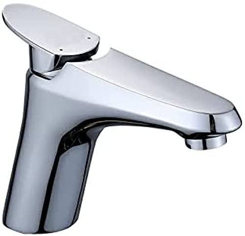 Badezimmer-Wasserhahn, Aufsatzmontage, Waschbeckenarmatur, vertikal, mit Einhebel-Einloch-Mischbatterie