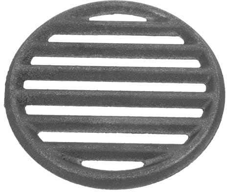 BESPORTBLE Iron Fire Grate for Bbq Fireplace Grate, 12 Inch Diameter Cooking Grid, Charcoal Plate Grill Replacement Part for Outdoor Barbecue