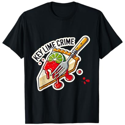 Key Lime Pie Crime Amante Florida Key West Dessert Foodie Maglietta