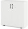 TANGZON Storage Cabinet, 2 Door Buffet Sideboard with Adjustable Shelf, Anti-tipping Device & Raised Feet, Freestanding Kitchen Cupboard Organiser for Dining Living Room Hallway (White)
