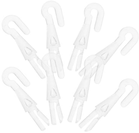 EXQUIMEUBLE 8pcs Cordless Blinds Hook Mini Blind Curtain Hooks for Vertical Wand Tilt Wand Tip Replacement Slats Window Accessories