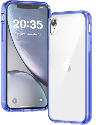 Voyahülle Hülle für iPhone XR Hülle, Anti-Vergilbung Transparent Handyhülle Stoßfest Schutzhülle, Premium Kratzfeste Case für iPhone XR - SeaBlau