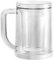MagiDeal Beer Mugs for Freezer Double Walled Gifts with Handle Frozen Beer Glasses for Home Juice Housewarming Father's Day Women Men