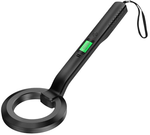 Metal detector professionale - Design compatto, batteria ricaricabile | Scanner di metalli industriali con schermo LCD, per la caccia al tesoro di risparmio energetico, ricerca oro grande angl