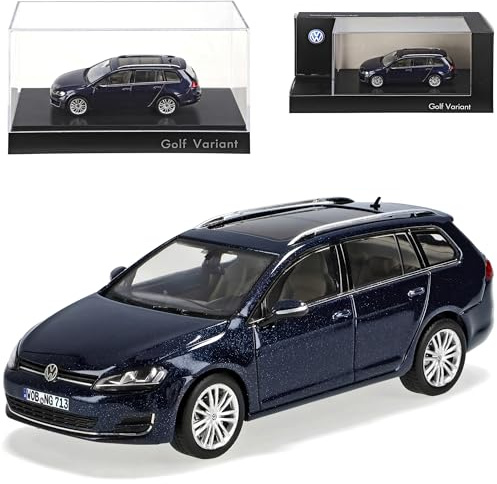 Volkwagen Golf VII 7 Variant Kombi Nacht Blau Metallic Ab 2012 1/43 Herpa Modell Auto