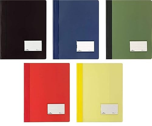 DURABLE Hunke & Jochheim Schnellhefter DURALUX®, für A4 Überbreit, 280x332mm (5 Farben sortiert)