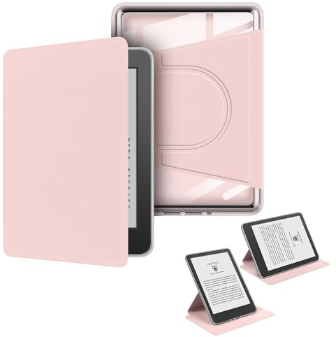 Sakenitly 6 Étui pour Kindle Paperwhite (7e/6e/5e Génération, 2015/2013/2012), Protection Magnétique Amovible, Support Réglable, Fonction Veille/Réveil Automatique, Modèle : DP75SDI/EY21