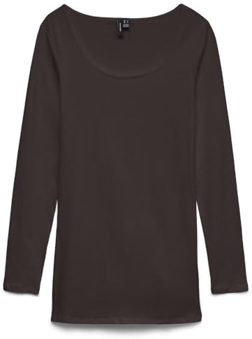 VERO MODA T-Shirt Braun Damen Maxi My Ls Soft