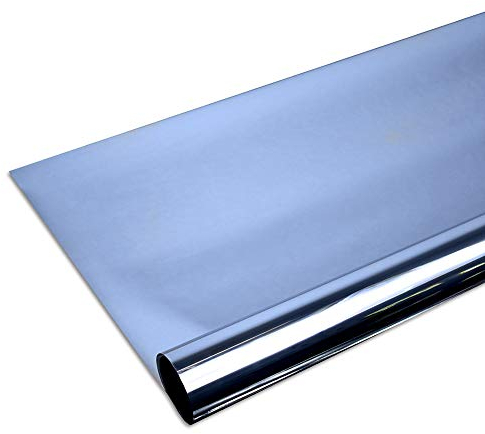 SolarScreen 6,57€/m² Fenster Folien Set Selbstklebende Spiegelfolie Blue 152cm Breite Folie Fensterfolie