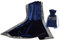 BLESSUME Tarot Tischdecke Altar Tarot Tuch, One Size (Blau)