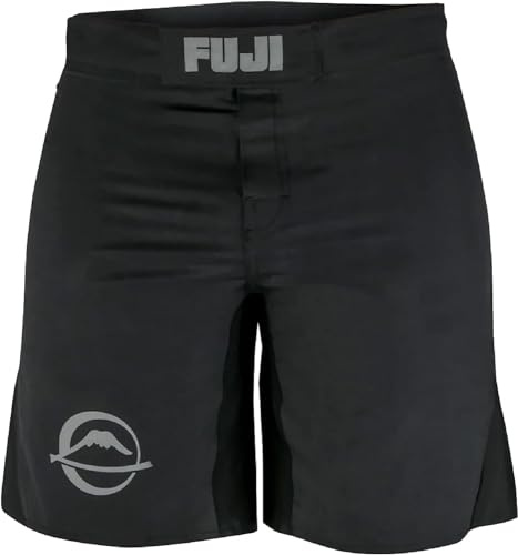 FUJI Baseline Grappling & Fight Shorts for MMA, Judo, Jiu-Jitsu, BJJ and More, Black, Size 34