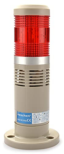 Heschen 12V DC Industrial Buzzer LED Turm Light Signal Red Warnung Warnsignal Dauerlicht