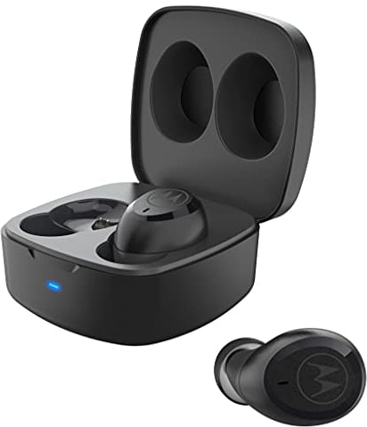 Motorola Lifestyle Vervebuds 100 - Bluetooth In-Ear Kopfhörer (kabellos) - 14 Std - IPX5 Waterproof - Kompatibel mit Alexa, Siri und Google Assistant - Schwarz