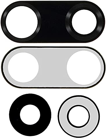 jbTec Kameraglas Ersatz Set mit Kleber kompatibel mit Huawei P20 Pro - Kamera Glas Camera Linse Glass, Farbe:Schwarz