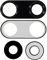 jbTec Kameraglas Ersatz Set mit Kleber kompatibel mit Huawei P20 Pro - Kamera Glas Camera Linse Glass, Farbe:Schwarz