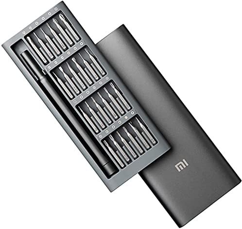 Mi Ultra Präzisions-Schraubendreher-Set, 24 gängige Haushalts-Bits, vollständig magnetische Aluminium-Aufbewahrungsbox, ein Muss für kleine