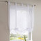 Tenda a pacchetto con ricamo, per cucina, soggiorno, camera da letto, bianco, (L x A) 80 x 140 cm