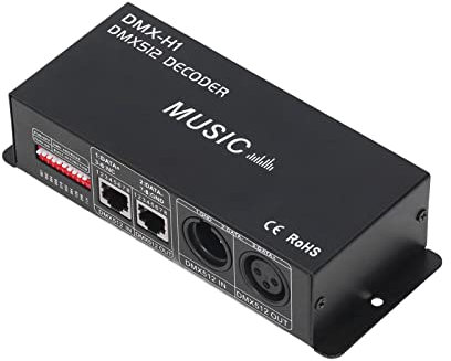 4-Channel DMX decoder, 4-Channel RGB dimming decoder Practical Durability from Hotels to Low-Key Bars