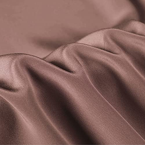 CISULI 100 % Seide Crepe De Chine 12 Momme Breite 140 cm Kleid Futter Stoffe Meterware Solid (87)