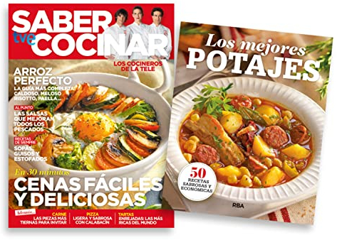 Pack Revista Saber Cocinar #104 | Revista: Cenas fáciles y deliciosas + Libro: Los mejores potajes