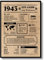 EQUIK PRODUCTS Geburtstagskarte 1943 | Geburtstagsgeschenk für Männer und Frauen | Geburtsjahr 1943 | Vintage Poster | Dekoration und Geschenkidee | Zurück in 1943
