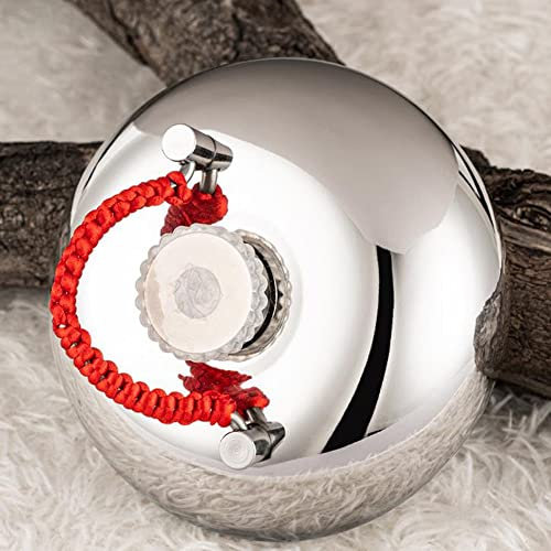 JWW Wärmflasche Mit Bezug, Metall Wärmflaschen Groß Füllmenge 0.6L/1L/2L/3L Handwärmer Zur Schmerzlinderung Und Kalten Wintertagen (Size : 20cm-2L)