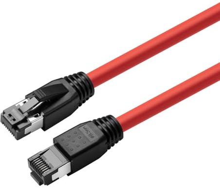 MicroConnect CAT8.1 S/FTP 5m Red LSZH