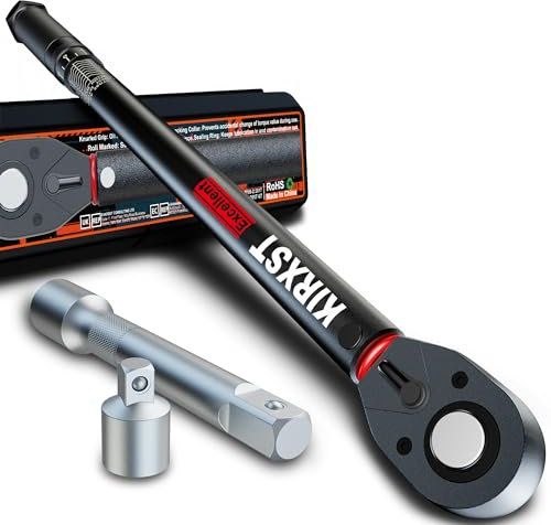 KIRXST 1/2 Inch Drive Click Torque Wrench Set 20-230 Nm 3 Pieces