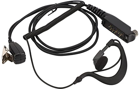 G-förmiges Headset-Mikrofon-PTT, Verstärkter Plug-and-Play-Freisprech-Walkie-Talkie-Ohrhörer mit Mikrofon-PTT für Sepura STP8000 STP8030 STP8035 STP8038 STP9000