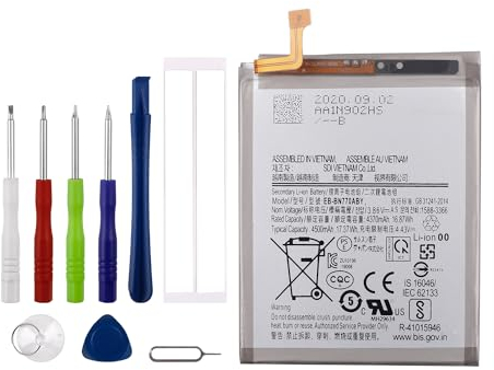 Vvsialeek EB-BN770ABY Batterie de téléphone portable compatible avec Samsung Galaxy Note10 Lite SM-N770F/DS avec kit d'outils