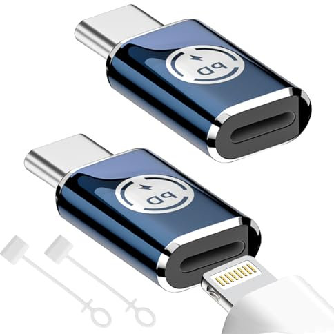 FEXPDL Lightning to USB C Adapter 2PCS USB C to Lightning Adapter Compatible with iPhones15/14/13/12/11/11pro Max/Xr/Xs/X/8/Ipads Pro/Macbooks Type-C to Lightning Charger PD35w