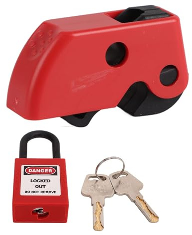 Leistungsschalter-Sperrset, Leistungsschalter Sperrvorrichtung Universal Leitungsschutzschalter Verriegelungsset Lockout-Tagout-Kit Mikroelektrisches Lockout-Vorhängeschloss
