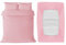 APEX FURNISHINGS 3 Piece Single Bedding Set – Duvet Cover, Fitted Sheet with Pillow Case - Soft Brushed Microfiber – Blush