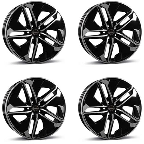 4x Borbet Felgen Alufelgen TX 9x20 ET30 5x112 black polished glossy kompatibel mit Audi E-Tron Sportback E-Tron Q3 Q7 Q8 e-tron RS Q3 SQ7
