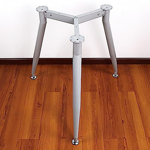 Modern Desk Frame Industrial Metal Table Legs,72.5cm tripod Shaped DIY Furniture Legs,Home Kitchen Coffee Table Legs,with Suction Cups and Adjustable Protector Feet(White)