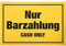 DankeDir! Nur Barzahlung Cash only - Schild 30 x 20 cm - Lustiges Barzahlung Hinweisschild für Gastronomie Einzelhandel - Keine Kartenzahlung Deko für Laden Restaurant Gastro Gaststätte Hinweis
