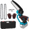 8 Zoll Kettensäge Kompatibel Mit, Bürstenlosem Motor, Kleine Kettensäge Mit Kette, Mini Elektrokettensäge Für Gartenholz Baumschere Astschere Holzschneiden (für Makita)