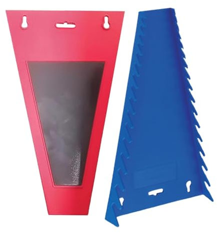 Porte-clé magnétique, organisateur de clés à molette, 2 étagères murales magnétiques, kit de porte-clés, boîte à outils, rangement de clés plates