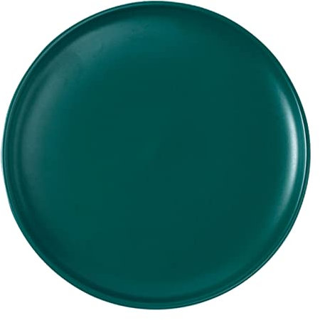 TIDTALEO Ceramic Plate for Dinner Round Serving Plate Microwave Oven Safe Color Glazed Western Style 6 Inches