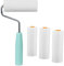 Lot de 9 rouleaux + 1 support - Petit ensemble de 56 mm - Mini rouleau en mousse avec étrier de rouleau à peinture - Rouleau de peinture murale - Kit de peinture en mousse - Pour fournitures de