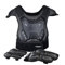Traje de motocicleta para niños, equipo de motocross con codera, rodilleras, espinilleras, protector de columna vertebral, equipo de motocross, carreras para deportes al aire libre (negro)